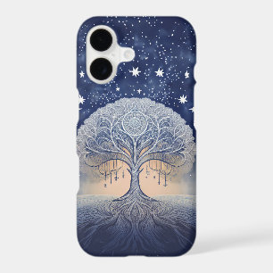 Starfield Roots, Celestial Winter Tree of Life iPhone 17 Case