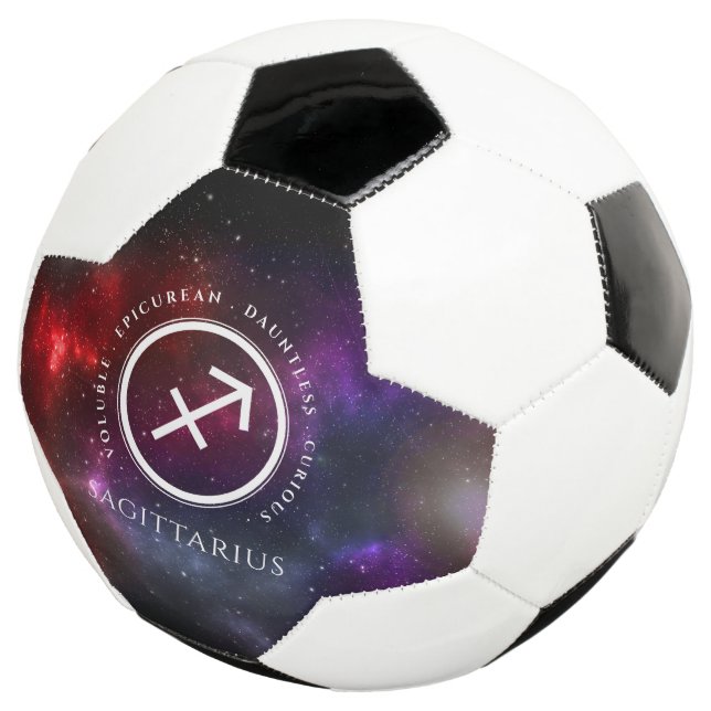 Starfield Sagittarius Archer Western Zodiac Soccer Ball (Three Quarter)