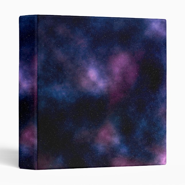 Starfield Space, night sky with many stars 3 Ring Binder (Front/Spine)