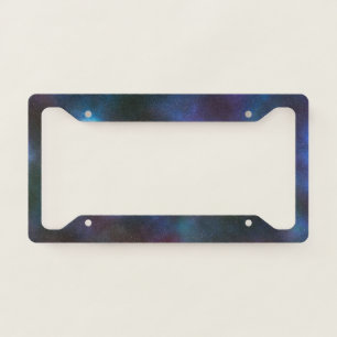 Starfield Space, night sky with many stars License Plate Frame