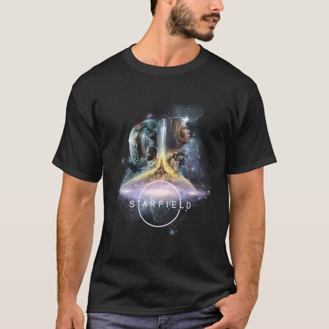 Starfield Star Field Space Galaxy Universe T-Shirt (Front)