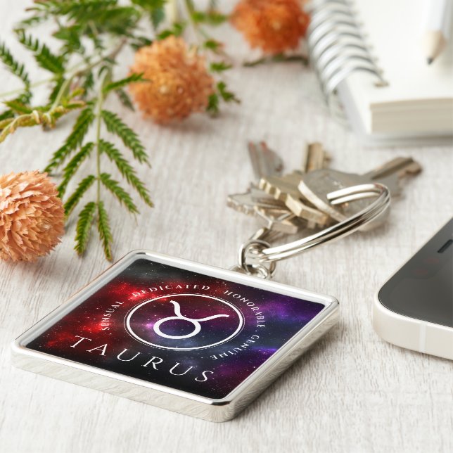 Starfield Taurus Bull Western Zodiac Keychain (Side)