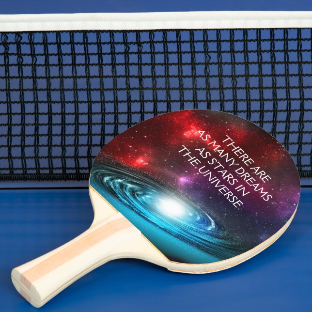 Starfield with Multicolored Cosmic Dust Ping Pong Paddle (Insitu)