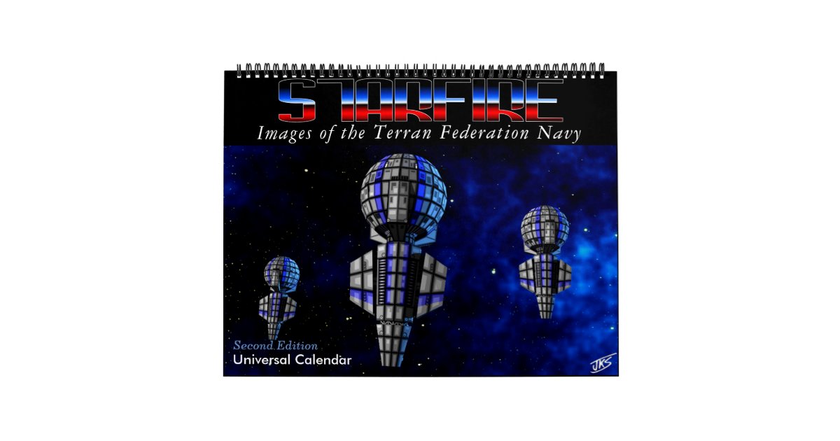 Starfire Calendar Terran Federation Navy, 2nd Ed Calendar Zazzle