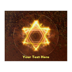 Starfire Fractal Magen David Acrylic Print
