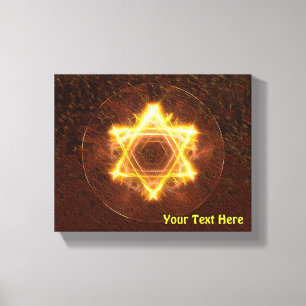 Starfire Fractal Magen David Canvas Print