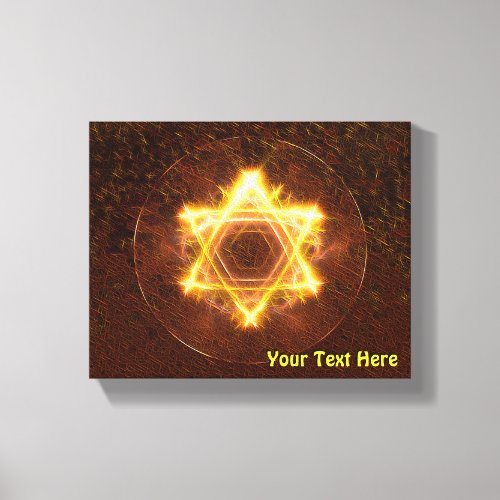 Starfire Fractal Magen David Canvas Print