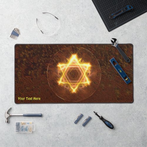 Starfire Fractal Magen David Desk Mat