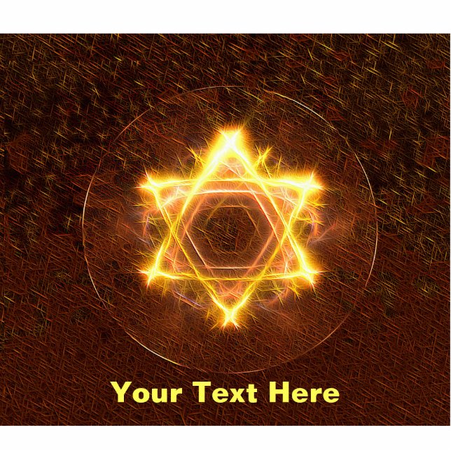 Starfire Fractal Magen David Statuette (Front)