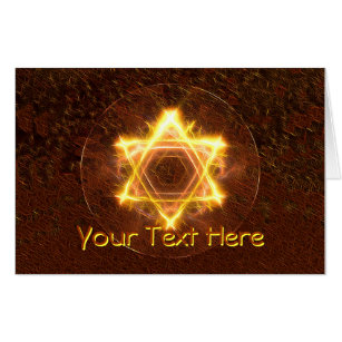 Starfire - Fractal Star Of David Card