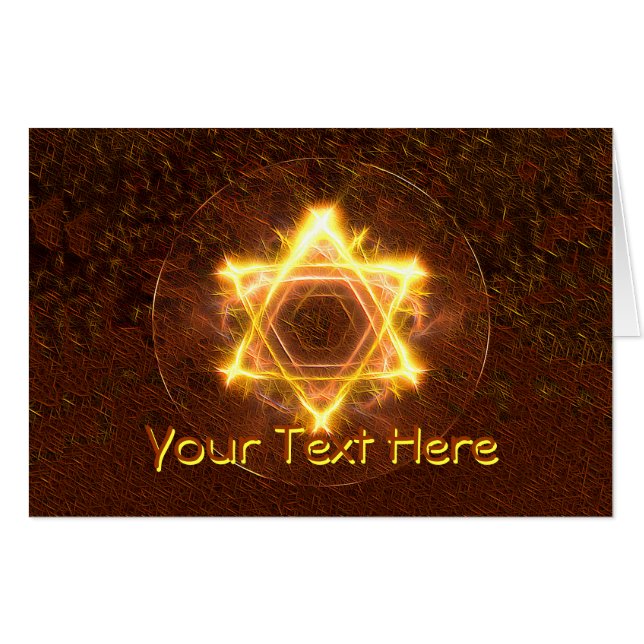 Starfire - Fractal Star Of David Card (Front Horizontal)