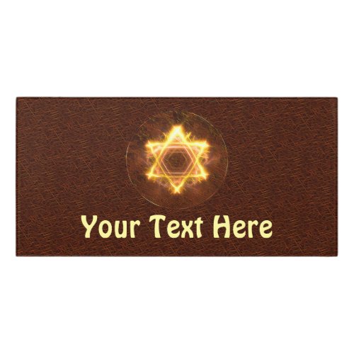 Starfire _ Fractal Star Of David Door Sign