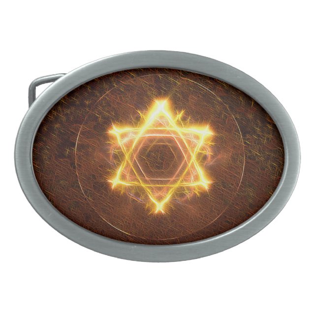 Starfire Oval Belt Buckle (Front)