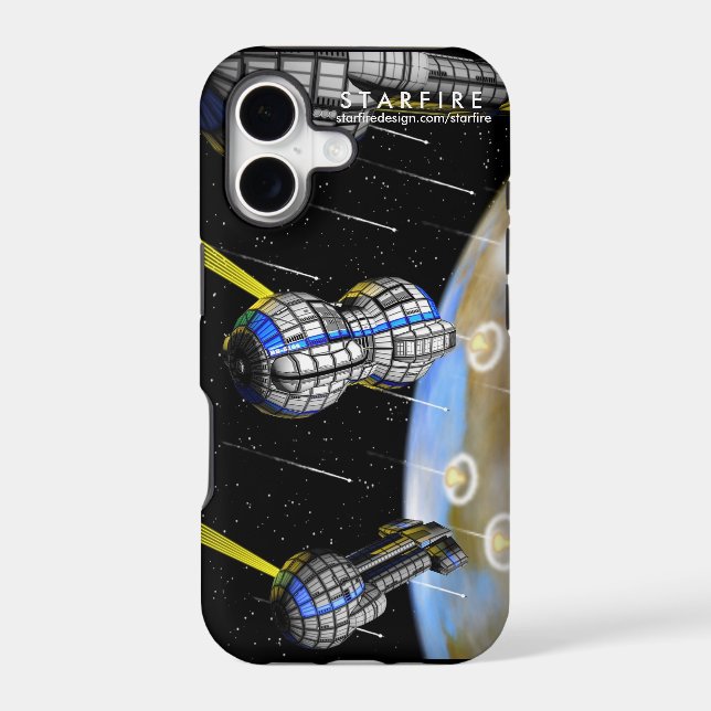 STARFIRE Planetary Bombardment! Iphone Case (Back)