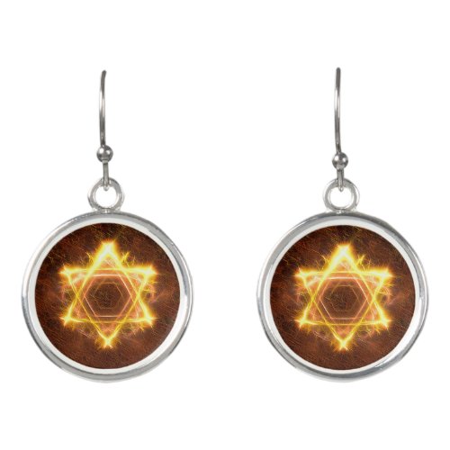 Starfire Star Of David Earrings