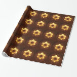 Starfire Wrapping Paper<br><div class="desc">A bright, fire-like, fractal Star of David on a reddish background. In the Shema, the central prayer of Judaism, we say, "And you shall love the Lord your God with all your heart and with all your soul and with all your might." May such emunah (trust, or faith) burn like...</div>