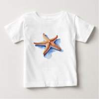 Starfish and Blue Silhouette