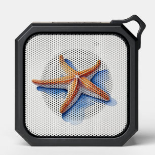 Starfish and Blue Silhouette Bluetooth Speaker