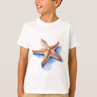 Starfish and Blue Silhouette