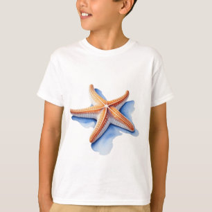 Starfish and Blue Silhouette T-Shirt