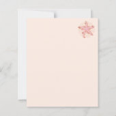 Starfish and Coral Pink Pastel Pattern (Back)