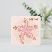 Starfish and Coral Pink Pastel Pattern (Standing Front)