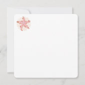 Starfish and Coral Pink Pastel Pattern (Back)