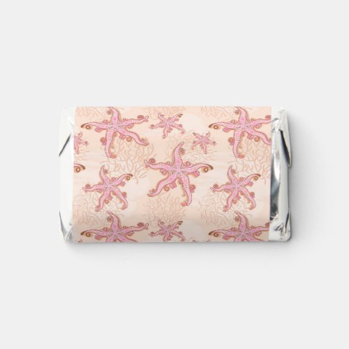 Starfish and Coral Pink Pastel Pattern Hershey's Miniatures