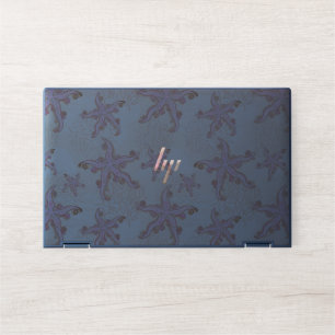 Starfish and Coral Pink Pastel Pattern HP Laptop Skin