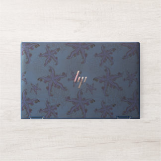 Starfish and Coral Pink Pastel Pattern HP Laptop Skin