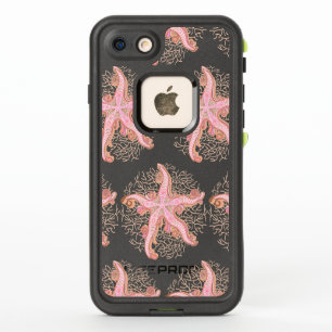 Starfish and Coral Pink Pastel Pattern