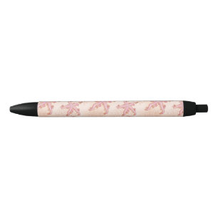 Starfish and Coral Pink Pastel Pattern Pen