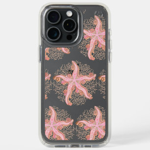 Starfish and Coral Pink Pastel Pattern iPhone 15 Pro Max Case