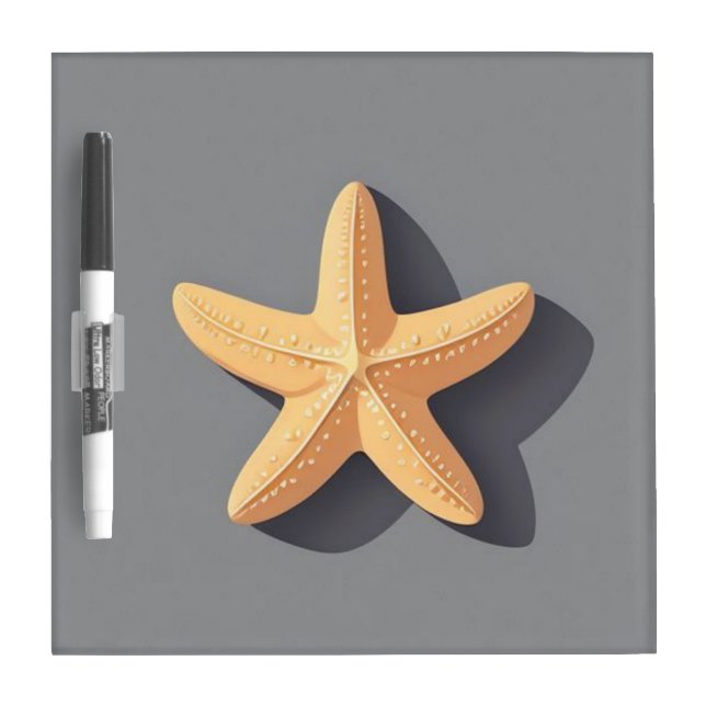 Starfish and Its Shadow Dry Erase Board (Front)