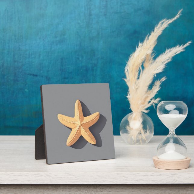 Starfish and Its Shadow Plaque (Insitu)