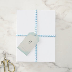 Starfish and Lace Aqua Seating Gift Tags
