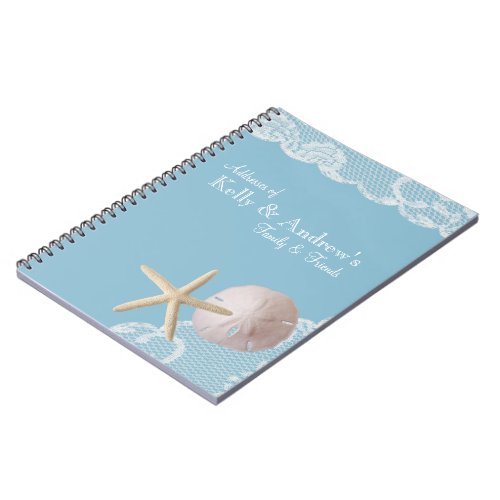 Starfish and Lace Beach Notebook