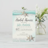 Starfish and Lace Bridal Shower Invitation (Standing Front)