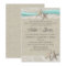 Starfish and Lace Rustic Beach Aqua Wedding