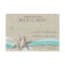 Starfish and Lace Rustic Response Card