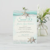 Starfish and Lace Sweet 16 Invitation (Standing Front)