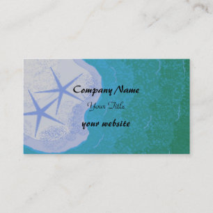 Starfish and Ocean Beach Theme Business Card