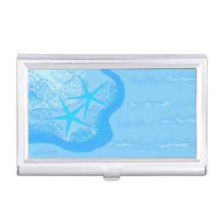 Starfish and Ocean Business Card Case