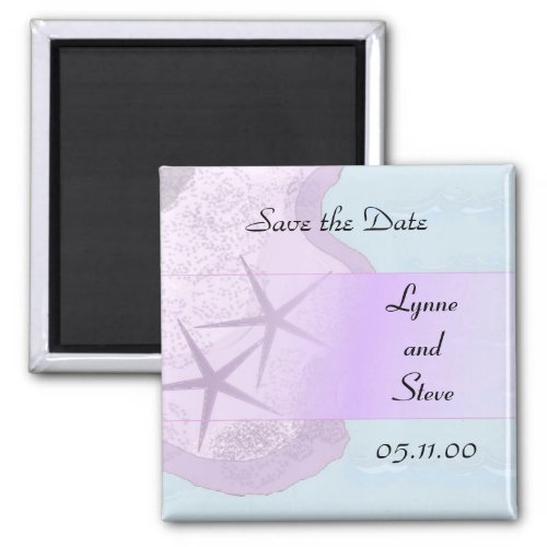 Starfish and Ocean Save the Date Magnet
