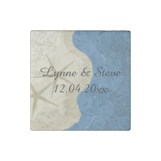 Starfish and Ocean Stone Magnet