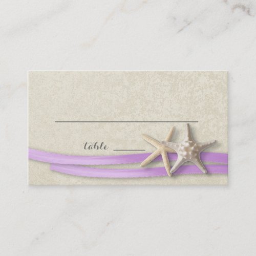 Starfish and Ribbon Place card