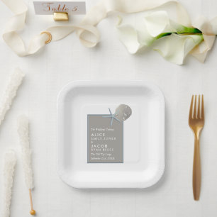 Starfish and Sand Dollar - Beach Wedding Paper Plates