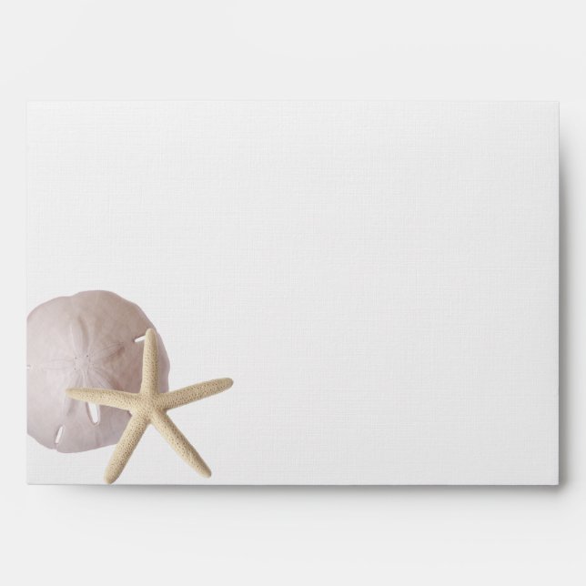 Starfish and Sand Dollar Envelope (Front)