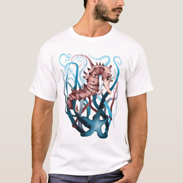 Starfish and Seahorse T-Shirt (Front)