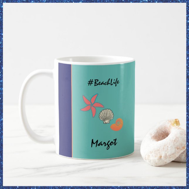 Starfish and Seashells Ocean Beach Life Coffee Mug (Creator Uploaded)